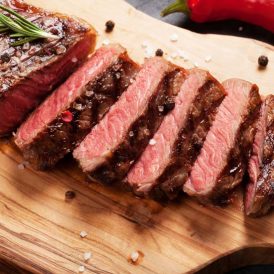 Beef Top Loin Steaks with Balsamic Red Onion Relish Recipe